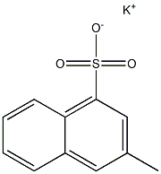 3-Methyl-1-naphthalenesulfonic acid potassium salt Structure