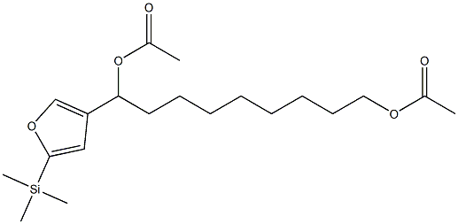 Acetic acid 1-[5-(trimethylsilyl)-3-furyl]-9-acetoxynonyl ester Struktur