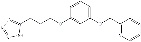 2-[3-[3-(1H-Tetrazol-5-yl)propoxy]phenoxymethyl]pyridine