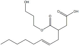 2-(2-Octenyl)succinic acid hydrogen 1-(3-hydroxypropyl) ester,,结构式