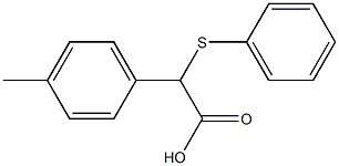 2-(4-Methylphenyl)-2-(phenylthio)acetic acid Structure