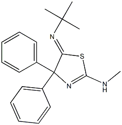 2-(Methylamino)-5-(tert-butylimino)-4,4-diphenyl-2-thiazoline