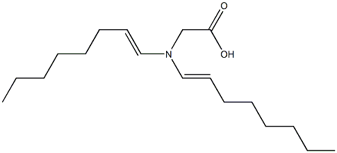 N,N-Di(1-octenyl)glycine Struktur