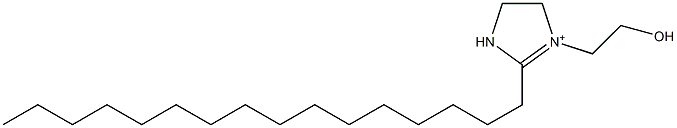 2-Hexadecyl-1-(2-hydroxyethyl)-1-imidazoline-1-ium Structure