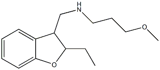 2,3-Dihydro-2-ethyl-N-(3-methoxypropyl)-3-benzofuranmethanamine Struktur