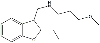 2,3-Dihydro-2-ethyl-N-(3-methoxypropyl)-3-benzofuranmethanamine Structure