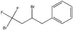 4-Phenyl-1,1-difluoro-1,3-dibromobutane Struktur