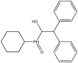 Cyclohexyl(1-hydroxy-2,2-diphenylethyl)phosphine oxide Struktur