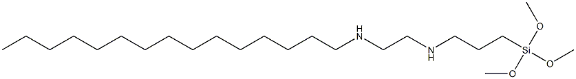 3-(Trimethoxysilyl)-N-[2-(pentadecylamino)ethyl]propan-1-amine,,结构式