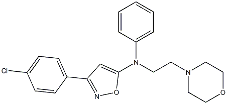 5-[N-Phenyl-N-(2-morpholinoethyl)amino]-3-(4-chlorophenyl)isoxazole