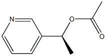 Acetic acid (S)-1-(3-pyridinyl)ethyl ester Structure