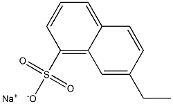 7-エチル-1-ナフタレンスルホン酸ナトリウム 化学構造式