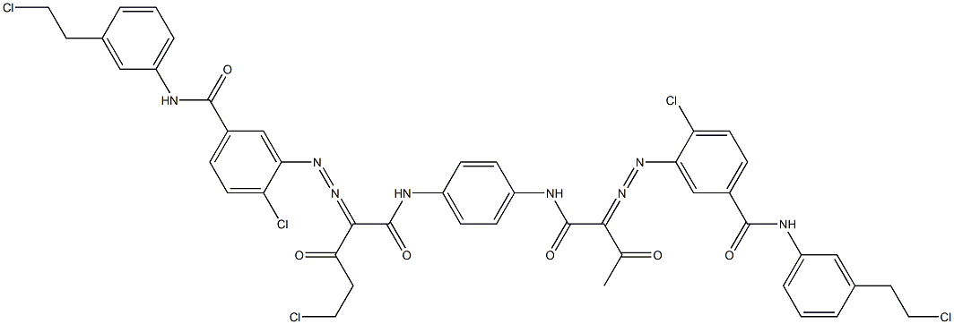 3,3'-[2-(Chloromethyl)-1,4-phenylenebis[iminocarbonyl(acetylmethylene)azo]]bis[N-[3-(2-chloroethyl)phenyl]-4-chlorobenzamide]