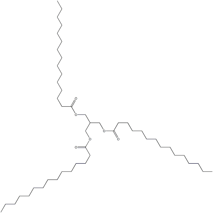 2-[(Pentadecanoyloxy)methyl]-1,3-propanediol dipentadecanoate Structure