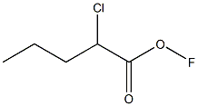 Hypofluorous acid 2-chloropentanoyl ester,,结构式