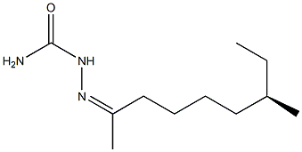 [R,(-)]-7-Methylnonane-2-onesemicarbazone Struktur