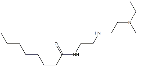 N-[2-[2-(Diethylamino)ethylamino]ethyl]octanamide Struktur