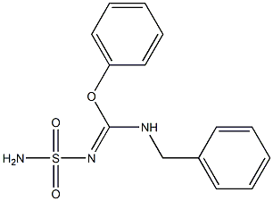 N-Sulfamoyl[phenoxy(benzylamino)methan]imine Structure