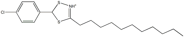 5-(4-Chlorophenyl)-3-undecyl-1,4,2-dithiazole-2-cation|