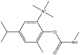 5-Isopropyl-2-[[(methylamino)carbonyl]oxy]-3,N,N,N-tetramethylbenzenaminium Structure