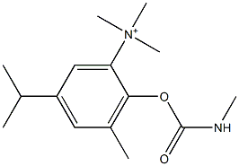 5-Isopropyl-2-[[(methylamino)carbonyl]oxy]-3,N,N,N-tetramethylbenzenaminium,,结构式