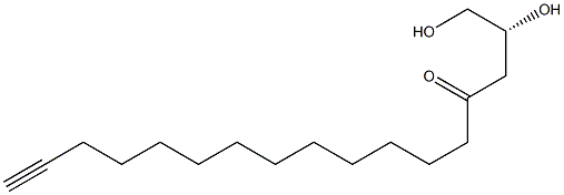 (R)-1,2-Dihydroxy-16-heptadecyn-4-one Structure