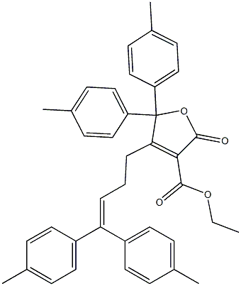 5,5-Bis(4-methylphenyl)-2-oxo-2,5-dihydro-4-[4,4-bis(4-methylphenyl)-3-butenyl]furan-3-carboxylic acid ethyl ester