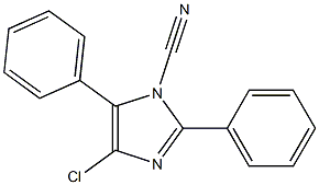 4-Chloro-1-cyano-2,5-diphenyl-1H-imidazole Structure