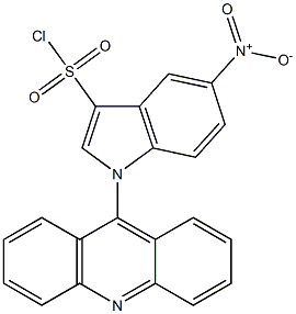 9-(3-Chlorosulfonyl-5-nitro-1H-indol-1-yl)acridine|