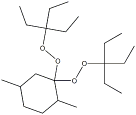 2,5-Dimethyl-1,1-bis(1,1-diethylpropylperoxy)cyclohexane Structure