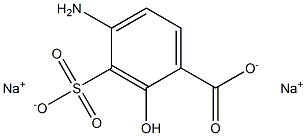 4-Amino-3-sulfosalicylic acid disodium salt Structure