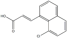 (E)-3-(8-Chloro-1-naphthalenyl)acrylic acid 结构式