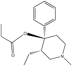 Propionic acid (3S,4S)-3-ethyl-1-methyl-4-phenylpiperidine-4-yl ester