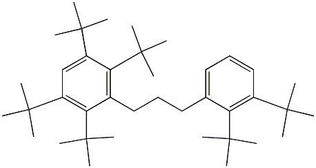 1-(2,3,5,6-Tetra-tert-butylphenyl)-3-(2,3-di-tert-butylphenyl)propane Structure