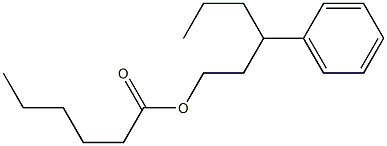 Hexanoic acid 3-phenylhexyl ester Struktur