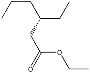 [S,(-)]-3-Ethylhexanoic acid ethyl ester Struktur