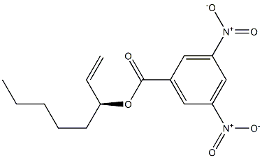 (+)-3,5-Dinitrobenzoic acid (S)-1-octene-3-yl ester 结构式