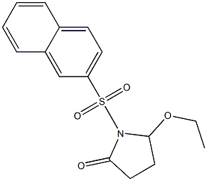 5-Ethoxy-1-(2-naphtylsulfonyl)pyrrolidin-2-one 结构式