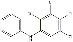 2,3,4,5-テトラクロロフェニルフェニルアミン 化学構造式