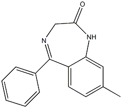 1,3-Dihydro-8-methyl-5-(phenyl)-2H-1,4-benzodiazepin-2-one