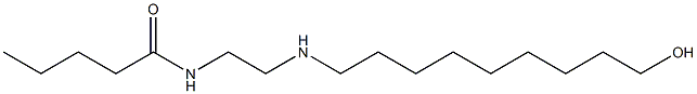 N-[2-[(9-Hydroxynonyl)amino]ethyl]valeramide 结构式