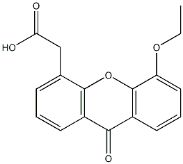 5-エトキシ-9-オキソ-9H-キサンテン-4-酢酸 化学構造式