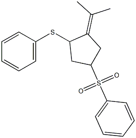 1-(1-Methylethylidene)-2-phenylthio-4-phenylsulfonylcyclopentane