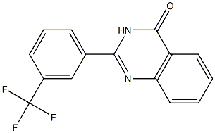 2-[3-(Trifluoromethyl)phenyl]quinazolin-4(3H)-one,,结构式