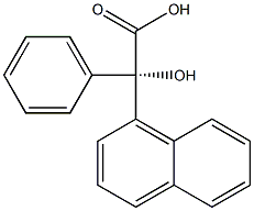 [S,(-)]-Phenyl-1-naphtylglycolic acid Struktur