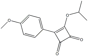 4-Isopropyloxy-3-(4-methoxyphenyl)-3-cyclobutene-1,2-dione Structure