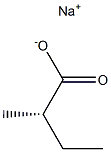 (2S)-2-Methylbutyric acid sodium salt,,结构式