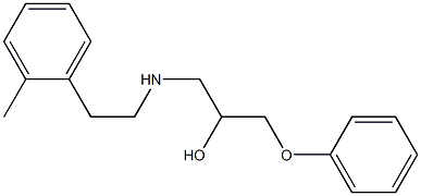 1-Phenoxy-3-[[2-(2-methylphenyl)ethyl]amino]-2-propanol Struktur