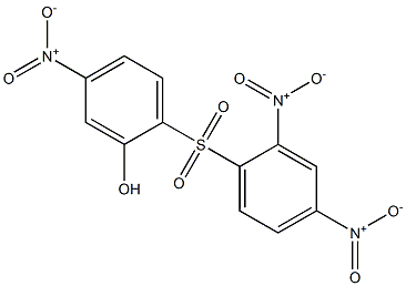 5-ニトロ-2-[(2,4-ジニトロフェニル)スルホニル]フェノール 化学構造式
