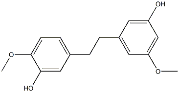 5-[2-(3-Hydroxy-5-methoxyphenyl)ethyl]-2-methoxyphenol Structure